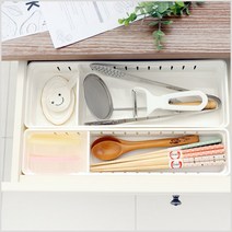 이노마타 서랍 칸막이 정리함 수납 트레이 1P 서랍 칸막이 정리함 수납 트레이 파티션 수저정리함 주방 정리대 선반 싱크대 보관함, 투명 슬림