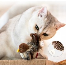 시뮬레이션 버드 마우스 애완 동물 고양이 장난감 고양이 대화식 훈련 긁는 장난감 깃털 이야기 재생 발톱 제품 고양이, 새, 하얀색