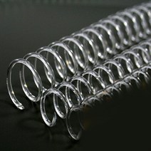 제본용 코일링 코일링제본기 투명색 크리스탈링 투명링 와이어호환-72394EA, 쿠팡 22mm2Kg 약85개