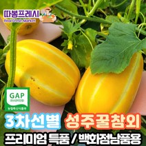 따봉프레시 3차선별 고당도 성주 꿀 참외 백화점납품용 선물용/가정용, 선물용-중과(로열) 3kg