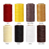 8pc 제일 가격 바느질 왁스 스레드 260 미터 18 색 수공예 도구용 08mm 코드 스티칭 뜨개질, 한개옵션1, 01 8 Colors