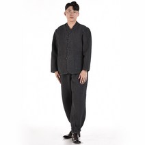 남자 여자 누빔 적삼 조끼바지 세트 겨울 가을 개량 생활 한복 절복 법복