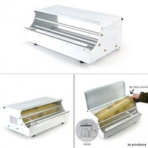 랩핑기 랩포장기 수동 식당 야외 행사 장터 업소 이동식 휴대용 랩 절단기 거치대, 상세페이지 참조