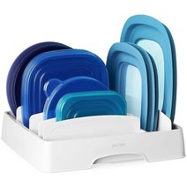 유코피아 YouCopia 스토라리드 리드 오거나이저 화이트 M, Lid Organizer, Expandable with Tall Dividers