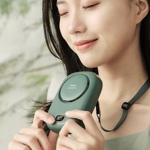 ARCHIST 날개없는선풍기 넥밴드 무선 선풍기 목 선풍기 휴대용 미니 Usb 선풍기 에어 쿨러 충전식 Ventilador 소형 여행용 핸드헬드 전기선풍기 가정용 저소음 냉각기 포터블 Usb 선풍기, green
