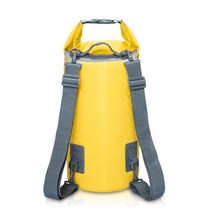 pvc 방수 배낭 카약 파우치 야외 트레킹 숄더 드라이 백 여행 다이빙 보트 오션 팩, 20리터, 노랑