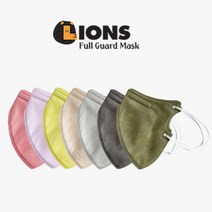 세부리형 마스크 KF94 귀편한 새부리형 베이지 연핑크 7 컬러 색깔 귀가편한 숨쉬기편한 대형 패션 방역 마스크, 진그레이 10매