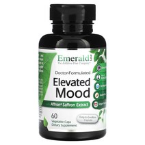 Emerald Laboratories Elevated Mood with Affron Saffron Extract 60 Vegetable Caps, 기본