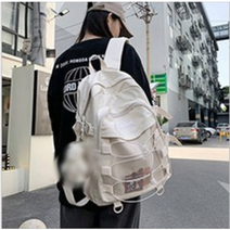 RUILSBAG 캐주얼 전면 메쉬 끈 새학기 신학기 백팩 가방