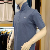 루이까스텔 23년 SS신상 남성 봄여름 멜란지 기본 반팔 카라 티셔츠