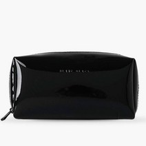 BLANC BLACK 에나멜 직사각 화장품 파우치 [블랙]