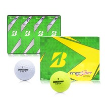 브리지스톤 NEW TREOSOFT 2피스 골프공 1더즌 ENK_GB03, 1더즌[12구], ENK_GB03 옐로우, 색상:ENK_GB03 옐로우|구성:1더즌[12구]