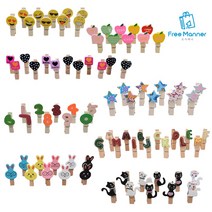 폴라로이드 사진 나무 집게 세트 끈 포함, 하뚜, 12P + 마끈 1줄