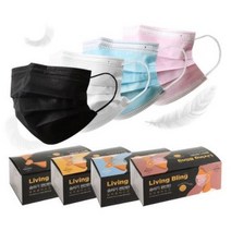 유럽수출용 CE합격 블랙 검정 50매 1박스 1회용 덴탈마스크, 1개, 50개