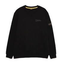 내셔널지오그래픽 N214USW810 마젤란 백 빅 로고 맨투맨 티셔츠 CARBON BLACK 1413809