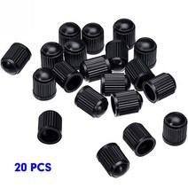자동차부품 20PCS 자동차 타이어 밸브 블랙 자전거 플라스틱 캡 드롭 먼지 돔 모양 13x10mm, 01 20PCS
