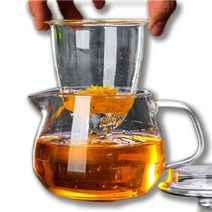 포트앤티 내열유리 필터 티포트, 500ml