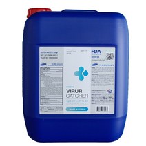 바이러캐쳐 대용량 20L 살균소독제 탈취제 일반물체용 FDA KTR KCL 등록 미산성차아염소산수 세균 바이러스 냄새 제거 무색 무취 안전한 바이러스 소독제품