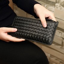 가방팩토리 천연양가죽 매쉬 간편 카드 지퍼형 여성 장지갑