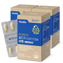 대상 웰라이프 대상웰라이프 rTG 알티지 오메가3 (860mgx30캡슐) 3박스 (총 3개월분)