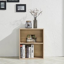 가벽 공간분리 좁은 확장형 거실 전면 꾸미기 원목 낮은 원룸 가로 2단 작은 책장, 화이트