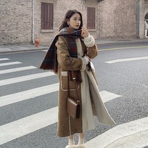 무스탕 리폼 떡볶이 코트 양털 여성 겨울 오버핏 벨벳 두꺼운 모피