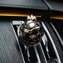 디프로젝트 디꼬끼오 닭 차량용 방향제 디퓨저 (고체 센트도넛), 없음, 크롬실버/클린코튼