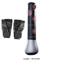 사람형샌드백 가정용샌드백 권투 훈련 풍선 압력 릴리프 수성 펀칭 서 있는 피트니스 빌딩 바디 장갑, 골프 x 복싱 백, 03 Golves X Boxing Bag