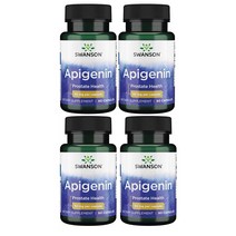 스완슨 아피제닌 90정 4병 Swanson Apigenin Prostate Health Supplements Nerve Health 50 mg 90 Capsules