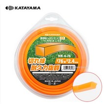 카타야마 예초기 끈 2.4mm x 76M / 40M 사각날 KN-4-76 / 예초기 줄날 / 일본산 / 나일론줄 / 줄날 / 제초 / 예초, 2.4mm x 40M (KN-4-40), 1개