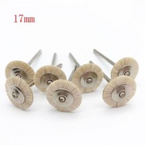 연마브러쉬 폴리셔 연마 브러시 휠 235mm 치과 실험실 재료 부드러운 흰색 염소털 로터리 도구 저속 HP 생크 버프 1 개, 협력사, 17mm