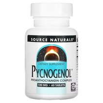 소스 내추럴스 프랑스해안송껍질추출물 피크노제놀 100mg 60정, 1개(60정), 기본