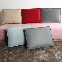 조브라운 주문제작 패브릭 침대 헤드 쿠션 벽쿠션, 그레이 스티치