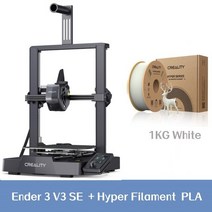 3D프린터 키트 고정밀 프린트 헤드 필라멘트 PLA 3DWOX 재료 CREALITY Ender3 V3 SE 3D 프린터 스프라이트 직접 압출 고속 인쇄 속도 듀얼 Z축 IU 디스, 2.add White Hyper PLA