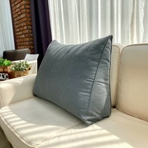 호옴 순면 대형 삼각 침대등쿠션 세모베개 집순이배게 등받이 헤드, 모던 그레이