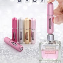 휴대용 예쁜 향수병 5ml 향수 공병 스프레이 용기 케이스 공용기, 핑크