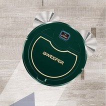 업소용무선청소기 영업용 청소기 자동 로봇 3-in-1 스마트 무선 스위핑 진공 청소기 건식 습식 청소 기계 지능형 진공 청소기 홈 충전, 초록