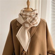 여성 가을 넥워머용 겨울 따뜻한 니트 스카프 패션 캐시미어 목도리 스키니 스카프 반다나