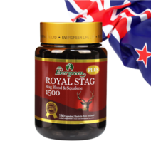 사은품+에버그린 뉴질랜드 로얄 스태그 플러스 1500mg 숫사슴 녹혈 만성피로 기력회복 180캡슐, 180캡슐 1개, 1개