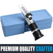 꿀 수분 용 굴절계 브릭스 보임 3in1 용도 5890 스케일 범위 atc가 포함된 측정기, with plastic case