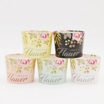 에어홀더 92파이테이크아웃투명컵홀더 플라워5종500개, 없음, 플라워5종(혼합) 500개