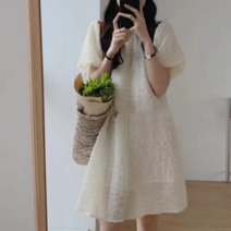 더사바 여름 퍼프 원피스