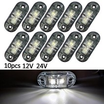 볼보트럭부품 10pcs 경고등 트레일러 camion led 사이드 accesorios 포드 푸마 용 주차 clio 4 rs opel kia rio 4, 하얀