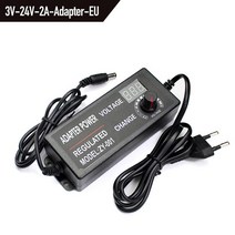 dc파워서플라이 전압 전류 조절가능 스위칭 전원 공급 장치 조정 가능한 ac 220v 110v dc 3v 5v 9v 12v 24v 36v 1a 2a 3a led 어댑터 8 암, 8 연결, 3v -24v 2a, 우리를