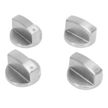 스토브 쿠커 노브 오븐 손잡이 (4pcs) 6mm 유니버설 실버 가스 컨트롤 어댑터 로터리 스위치 요리 표면 공, 한개옵션0