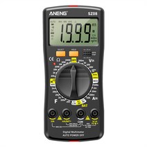 ANENG SZ08 2000 카운트 휴대용 분할 디지털 멀티 미터 LCD DC AC 전압 전류 다이오드 NCV 테스터, Red