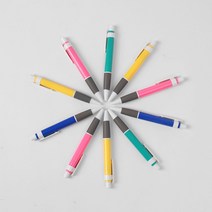 필기감좋은 볼펜 세트 필기도구 검정 논슬립 10P 0.7MM