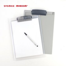 컬러 서류 클립 보드 홀더 종이 받침대 화일 결재판 서류철 파일 A4, 그레이