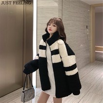 JUST FEEL!NG 여성 바람막이 뽀글이후리스 뽀글이 플리스 자켓