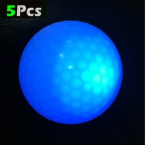 짐볼 보수볼 토닝볼 하프 토구 땅콩 5pcs 전문 골프 공 led 빛나는 야간 골프 공 재사용 및 오래 지속되는 글로우 훈련 골프 연습 공, 푸른